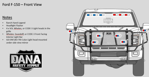 New 2023 Silver F-150 SSV 4x4 ready to be built as an Admin Package (Emergency Lighting, Siren, Controller,  Console, etc.), + Delivery, TK23F150-S8